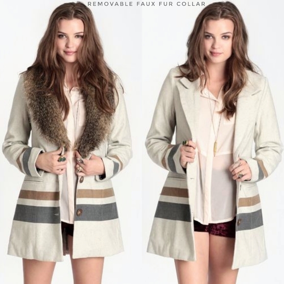 Anthropologie Gentle Fawn Storm Coat, size Large, multi color, faux fur - Picture 14 of 16